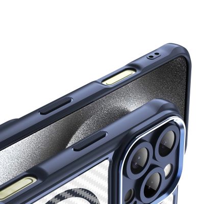 8. Etui silikonowe Leading Series MagSafe do iPhone 16 Pro Max - niebieskie