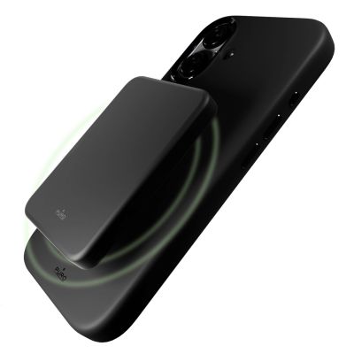 7. Etui silikonowe Puro Icon Mag Pro MagSafe do iPhone 16 - czarne