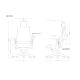 3. Fotel biurowy Wau NW43 siatka royalblue/czarny