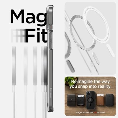 11. Etui Spigen Ultra Hybrid Mag z MagSafe na iPhone 15 Plus - czarne