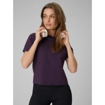 T-shirt regular gładki damski 4F 4FRAW25TTSHF3625-50S