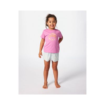 Koszulka RIP CURL Rainbow Logo/Desto Tee-Girl różowy