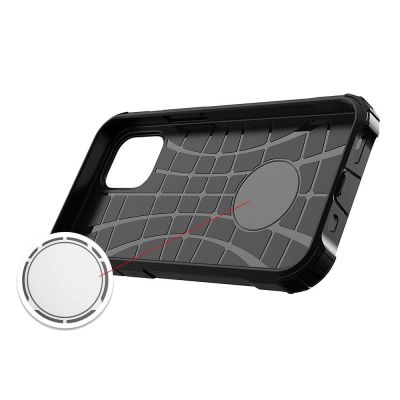 5. Hybrid Armor pancerne hybrydowe etui pokrowiec iPhone 12 Pro Max czarny