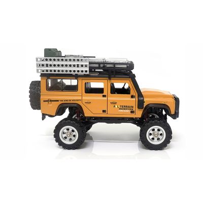2. Samochód zdalnie sterowany Amewi RC Car D90X28 Crawler 4WD Li-Po Akumulator 300mAh Żółty wiek 8+