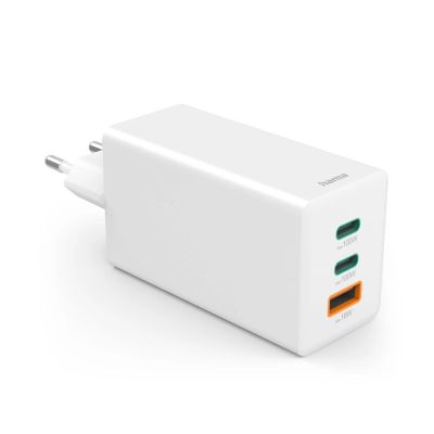 2. Hama 00201997 ładowarka do urządzeń przenośnych Laptop, Smartfon, Tablet Biały Prąd przemienny Szybkie ładowanie Wewnętrzna
