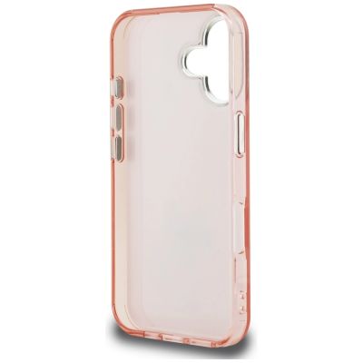 7. Etui Karl Lagerfeld IML Aquarelle Choupette & Logo na iPhone 16 - różowe