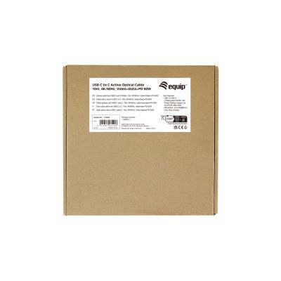 6. Wyposażony aktywny kabel optyczny USB-C M/M 10m PD 60W 4K/60Hz 10Gbps Wideo+Dane+PD