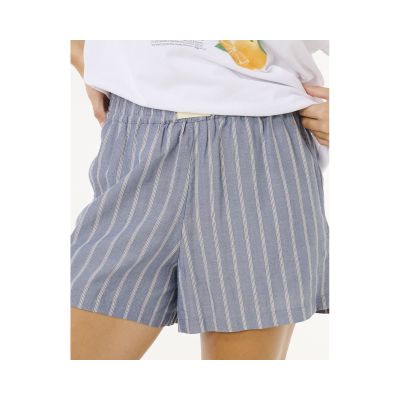 5. Szorty damskie RIP CURL Beach Days Pinstripe Short niebieskie