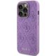 2. Etui Guess Leather 4G Stamped na iPhone 15 Pro Max - fioletowe