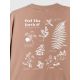 7. T-shirt regular z nadrukiem damski 4F 4FRSS26TTSHF3704-83S
