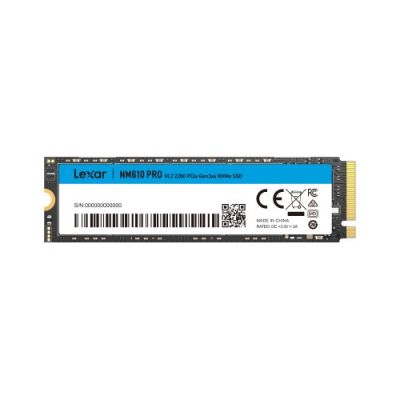 Lexar NM610 Pro NVMe SSD, PCIe 3.0 M.2 Typ 2280 - 500 GB