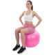 16. PIŁKA GIMNASTYCZNA DO ĆWICZEŃ FITNESS 75CM ANTIBURST RÓŻOWA