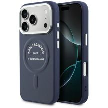 Etui Karl Lagerfeld Karl RSG Logo MagSafe na iPhone 17 Pro Max - niebieskie
