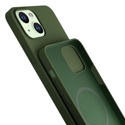 5. Etui 3mk Hardy Silicone MagCase na iPhone 15 Plus - zielone