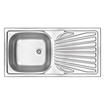 Zlewozmywak stalowy 1-komorowy z ociekaczem ZMU 011B 5907650873976
