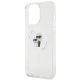 6. Etui Karl Lagerfeld Karl&Choupette Glitter MagSafe na iPhone 15 Pro Max - przezroczyste