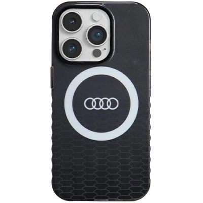 Etui Audi IML Big Logo MagSafe na iPhone 14 Pro - czarne