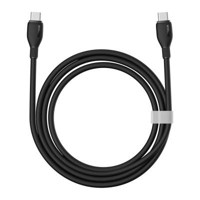 5. Kabel Baseus Pudding Series USB-C - USB-C 100W 1,2m - czarny