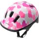 9. Kask rowerowy Meteor KS06 Hearts pink roz XS 44-48cm Jr 24818