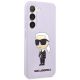 4. Etui Karl Lagerfeld Silicone Ikonik na Samsung Galaxy S23+ - purpurowe