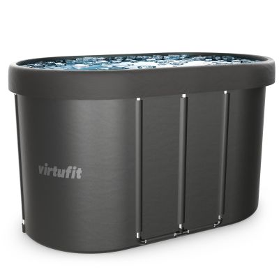 2. VIRTUFIT WANNA LODOWA OWALNA 500 LITRÓW ANTRACYT Z AKCESORIAMI