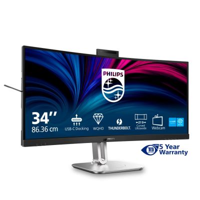 4. Monitor Philips 86,4cm (34,0") 34B2U6603CH 21:09 HDMI+DP+USB-C szary