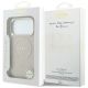 8. Etui Guess Saffiano Peony & Ring MagSafe na iPhone 17 Pro Max / 18 Pro Max - różowe
