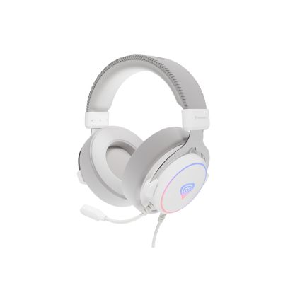 GENESIS Neon 764 Zestaw słuchawkowy Przewodowa Opaska na głowę Gaming USB Typu-A Biały