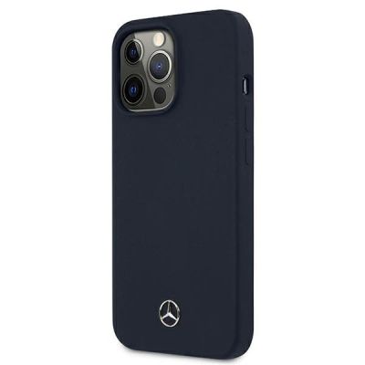 2. Etui Mercedes Silicone Line na iPhone 13 Pro / iPhone 13 - granatowe
