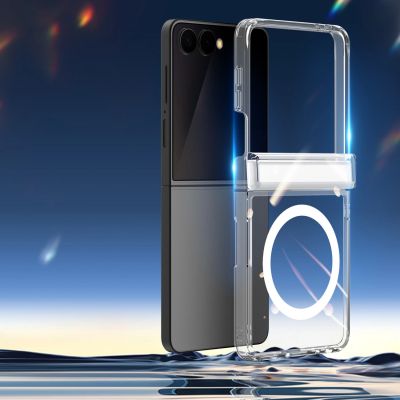 6. Etui Dux Ducis Clin Mag MagSafe na Samsung Galaxy Z Flip 8 - przezroczyste