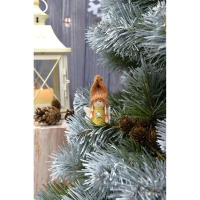 4. ZAWIESZKA ANIOŁEK ŚWIĄTECZNY ZŁOTY 7CM