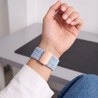10. Pasek Tech-Protect Nylonmag na Apple Watch 4 / 5 / 6 / 7 / 8 / 9 / SE (38 / 40 / 41 mm) - niebieski