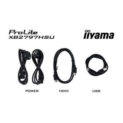 36. iiyama ProLite XB2797HSU-B1 monitor komputerowy 68,6 cm (27") 1920 x 1080 px Full HD LED Czarny