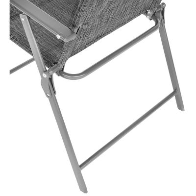 24. ZESTAW MEBLI OGRODOWYCH STÓŁ 4 KRZESŁA I PARASOL SZARY