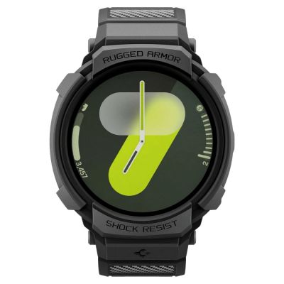2. Pasek Spigen Rugged Armor Pro na Samsung Galaxy Watch 8 44 mm - czarny mat