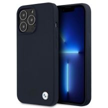 Etui BMW Silicone Signature na iPhone 13 Pro Max 6,7" - granatowe