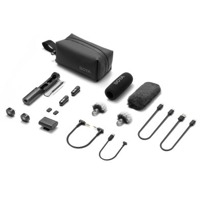 2. Mikrofon BOYA MAGIC-02 bezprzewodowy 2.4GHz USB-C - czarny