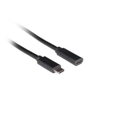 4. LANBERG PRZEDŁUŻACZ USB-C M/F 3.1 0.5M CZARNY