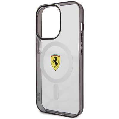 6. Etui Ferrari Outline MagSafe na iPhone 14 Pro Max - przezroczyste