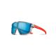 Okulary Julbo Fury Mini - błyszczący przezroczysty szary / Fluo pomarańczowy matowy| Spectron 3Cf Flash Blue