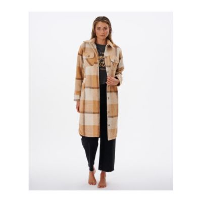3. Kurtka RIP CURL Breeze Check Jacket camel