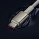 6. Kabel Baseus Tungsten Gold USB-C / USB-C 100W 1m - złoty