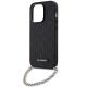 5. Etui Karl Lagerfeld Saffiano Monogram Chain na iPhone 14 Pro - czarne