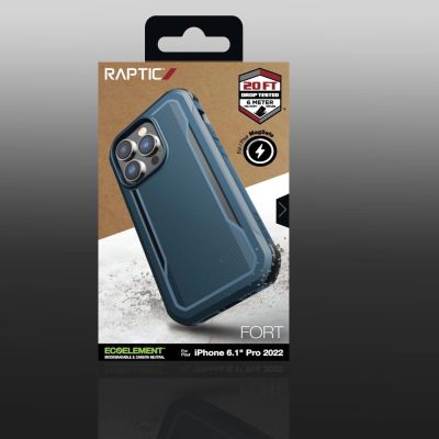 5. Raptic X-Doria Fort Case etui iPhone 14 Pro z MagSafe pancerny pokrowiec niebieski