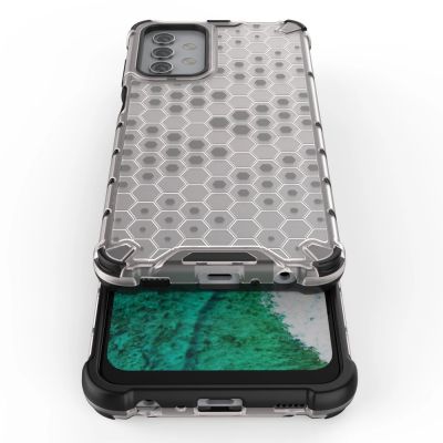 12. Honeycomb etui pancerny pokrowiec z żelową ramką Samsung Galaxy A32 5G przezroczysty