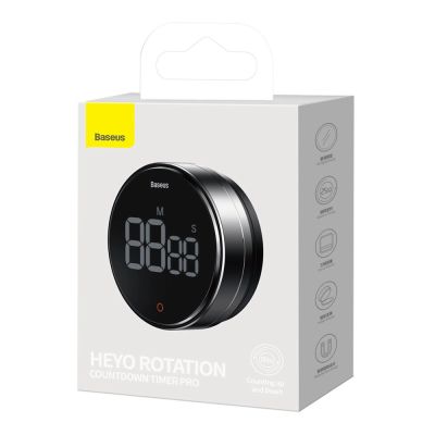 5. Baseus Heyo Pro obrotowy minutnik czasomierz elektroniczny timer szary (FMDS000013)