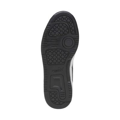 6. Buty dla dzieci Puma Rebound V6 Lo Mid biało-czarne 393833 01