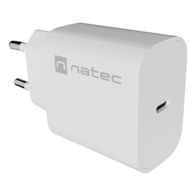 11. NATEC ŁADOWARKA SIECIOWA RIBERA 1X USB-C 20W BIAŁA