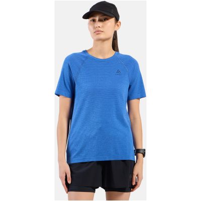 7. Koszulka damska Odlo T-shirt crew neck s/s ESSENTIAL SEAMLESS niebieska