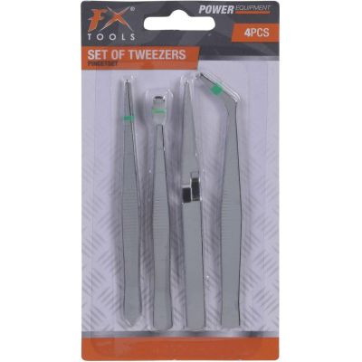 6. PĘSETY ZESTAW 4 SZT FX TOOLS